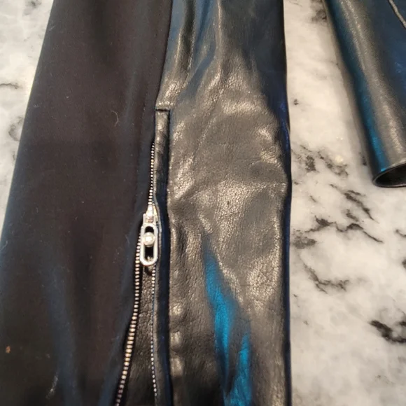 Escada Women's Black Jacket with Leather Accents - Picture 7 of 7